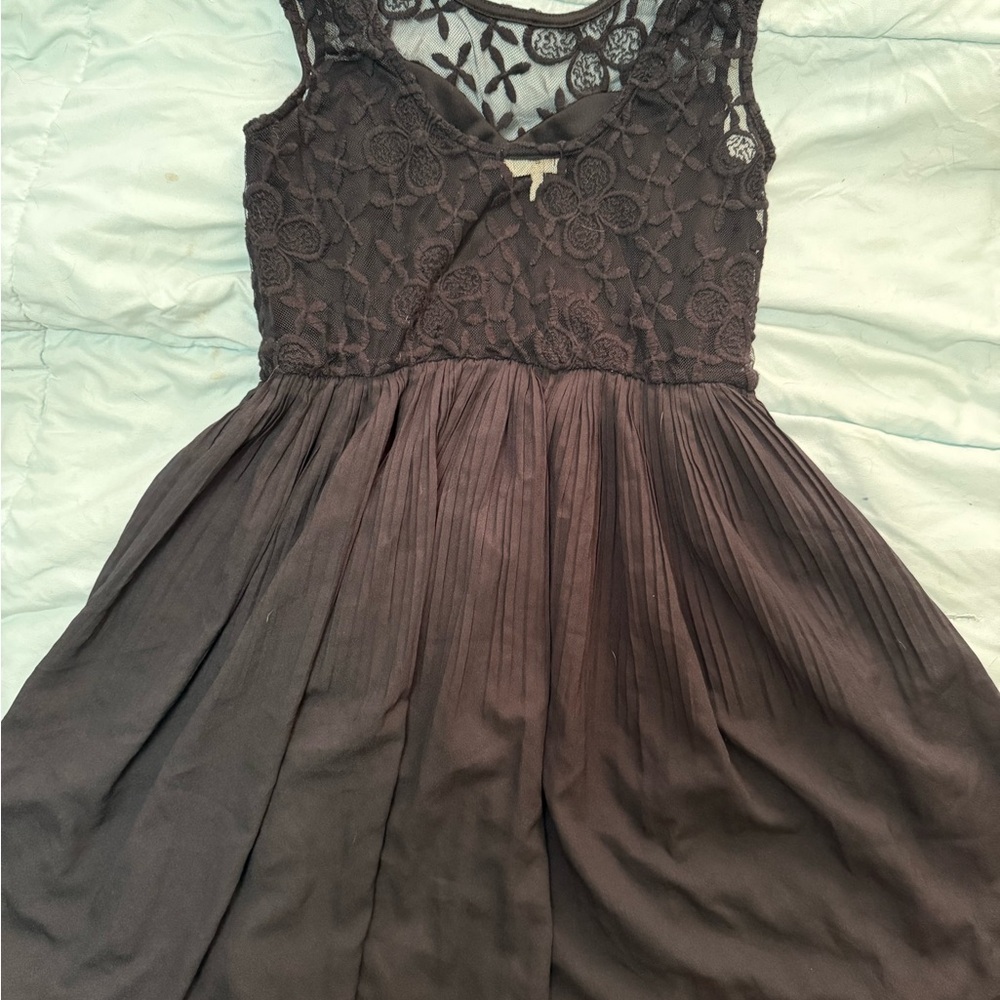 Monteau skater black lacy dress. Wore a couple times